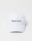 AΞ EMBROIDERED CAP | WHITE